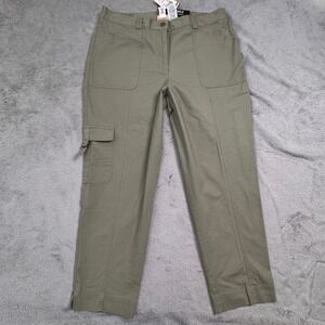 NWT Ruby Rd. Pants Sage‎ Green Ankle Cargo Size 14 (W36in)